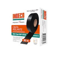 DIOSELYNA ILUMINACIONES E.I.R.L  CINTA AISLANTE ANTIFLAMA NEGRA 600 V 3/4»  20 MTS NEX-TAPE INDECO