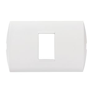 Placa Tecnopolimero 1 Mod Color Blanco C/Sop Modus Style Ae5S1Eb