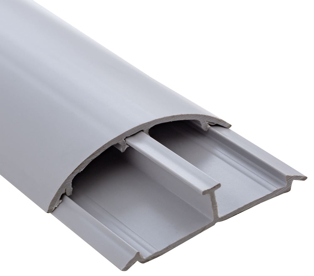 ▷ Canaleta PVC de Piso con Adhesivo 60 x 13 - 2mts